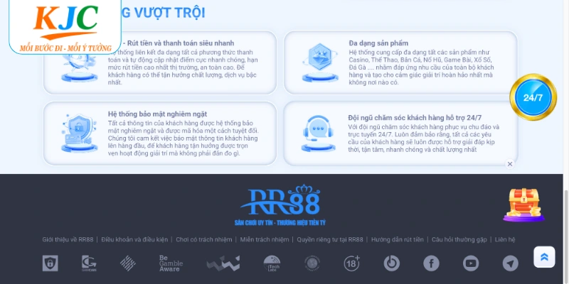 Hệ thống vận hành khẳng định độ uy tín RR88