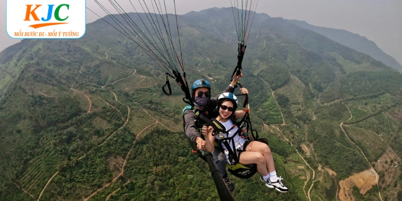 Trải nghiệm dù lượn KJC được chuẩn bị kỹ lưỡng